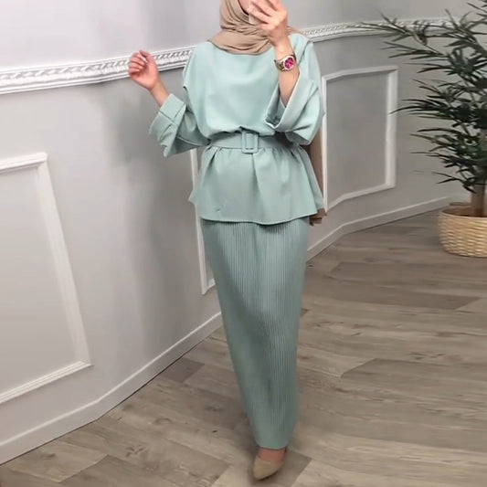 Ramadan Eid Mubarak Abaya Dubai Turkey Hijab Dress Muslim Se Silver Sam